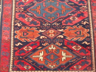 Alpan Shirvan Rug with nice colors and design,all original without any repair or  work done,fine weave.Size 4'10"*3'4".E.mail for more info and pics.          