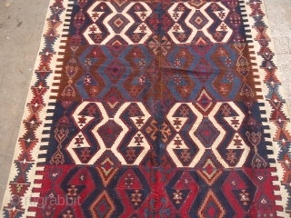 Colorful Anatolian Kilim with fine weave and good age,excellent condition and all natural colors.E.mail for more info and pics.              