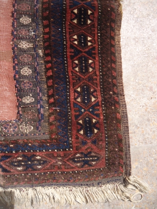 Beautiful Baluch Sofreh with very nice design,good colors and condition.Size 3'8"*2'6".E.mail for more info and pics.                 