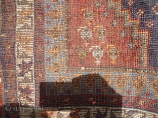 Small Jewel Qashqai rug with beautiful colors and design,very fine weave.Size 4*2'7".E.mail for more info.                  