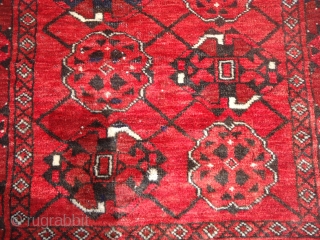 Afghan Beshir Rug,with beautiful red,and design.Ready for the floor.E.mail for more info.                     