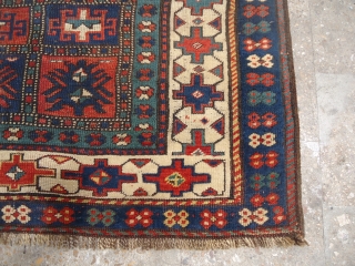 Caucasian Prayer Rug with unusual design,good colors and nice condition,beautiful design.Ready for the display or floor.Size 7*3'10".E.mail for more info.             