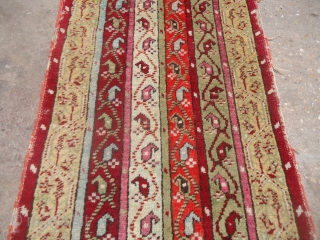 Yastik with beautiful stripe design and good colors,as found without any repair or work done.Size 3*1'6".E.mail for more info and pics.            