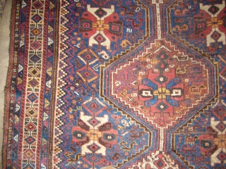 Supereb Khamseh or Qashqai Runner with electric blue ground,with nice colours,condition and desigen,all original without any work done,Handwashed ready for use,E.mail for more info.         