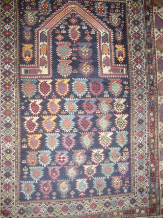 Collectors Pce Blue ground Marasali Prayer Rug,excellent condition,all original without any repair,supereb colours,finest weaving,real gem,Size 5'*4'.E.mail for more info and pics.            