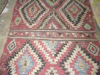 Very nice kilim with beautiful desigen and a fine weave, as posted as found,with good dyes and age.E.mail for more info.            