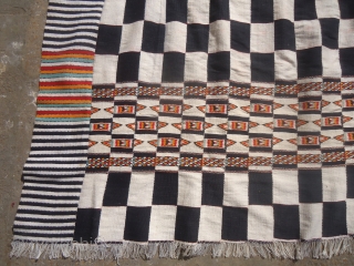 Lets play chess,Arkila old Kilim with very beautiful unusal colors,very fine weave,good condition and age.Size 5'4"*4'4".E.mail for more info and pics.            