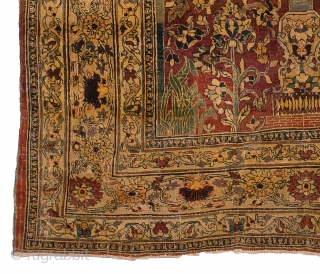 Antique	Persian Heriz/Tabriz wool,
 Size 6x4 ft
                           