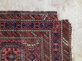 Baluch Rug that's been abused. Buyer will pay for the shipment outside 48 contiguous USA.                  