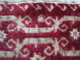 It is from MUCUR - KIRSEHIR rug fragment (central anatolia)
19th century. Size: 173cm x 102cm - 5.67ft x 3.34tf, 
wool on wool. To visit my other collections, https://www.etsy.com/your/shops/KILIMSE     