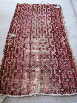 It is from MUCUR - KIRSEHIR rug fragment (central anatolia)
19th century. Size: 173cm x 102cm - 5.67ft x 3.34tf, 
wool on wool. To visit my other collections, https://www.etsy.com/your/shops/KILIMSE     