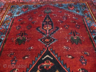 Size 3'6 X 5'6... 
KPSI-250... 
Age: ANTIQUE... 
Origin: IRAN... 
Design: FINE HAMADAN... 
Materials: 100% WOOL... 
VISIT - www.1000sofrugs.com               