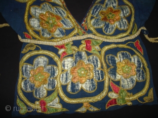 Embroidery Choli(Child)From Chamba Region of Himachal Pradesh India.Circa 1900.(DSC06786 New).                       