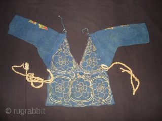 Embroidery Choli(Child)From Chamba Region of Himachal Pradesh India.Circa 1900.(DSC06786 New).                       