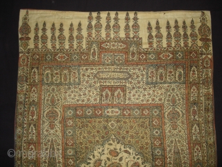 Kalamkari of Jainamaz style, From Msulipatam,Andhra Pradesh,India.Made for Persian Market,C.1835.Hand spurn cotton,Natural Dyes.Its size is 90cmX120cm(DSC01906 New).                