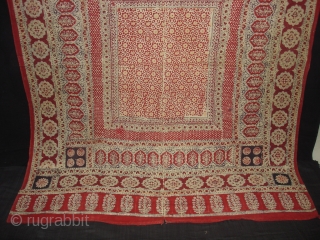 Saudagiri Block Print(Cotton Khadi)From Gujarat,India.Its size is 170cmx215cm(DSC02015 New).                        