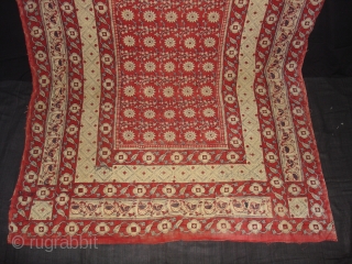 Saudagiri Block Print(Cotton Khadi)From Gujarat,India.Its size is 130cmx245cm(DSC02025 New).                        