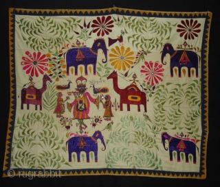 Dharaniya Wall Hanging From Saurashtra Region of Gujarat.India.Its size is 105x128cm(DSC02348 New).                     