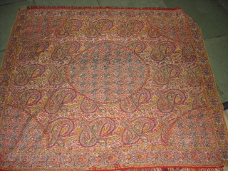 Kashmir Moon shawl from the High Sikh period,c1850, From Kashmir, India.Its size is 142X160cm. very Good Condition(DSC03572 New).               