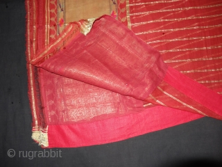 Double Pallu (Pallov)Paithani Sari,Its characterised by borders of an oblique square design, and a two pallu design,It’s an Cotton and zari weave sari, Its named after the Paithan town in Aurangabad Maharashtra  ...