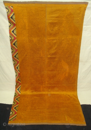 Phulkari From West(Pakistan)Punjab.India.known As Vari-Da-Bagh,Very Rare influence of Panch Rangi Lahariya Design Side Border(DSC00258 New).                  