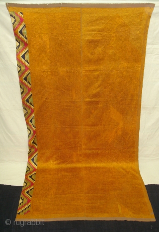 Phulkari From West(Pakistan)Punjab.India.known As Vari-Da-Bagh,Very Rare influence of Panch Rangi Lahariya Design Side Border(DSC00258 New).                  