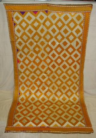 Phulkari From West(Pakistan)Punjab.India.known As Shisha(Mirror)Design Bagh ,very Rare influence of Different Design Shisha(DSC08392 New).                   