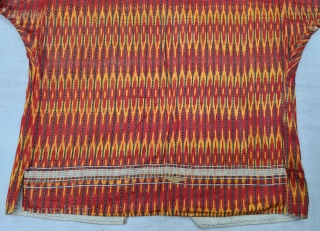 An very Rare Ikat Mashru Jacket (costume), With Gold and Metal Thread Embroidery.Lined with Cotton,
This Mashru weaving was done in the Deccan Region,Probably Hyderabad South India, 

Traded to the Anatolian Market.
Its Silk  ...
