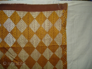 Phulkari From West(Pakistan)Punjab. India.known As Chawal(Rice)Buti Bagh,With Rare influence of Patang Design in Chawal Buti(DSC03975 New).                 