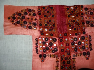 Embroidered Blouse-Front(Gaj)From Nindo Shehr,Sindh Provision of Pakistan. India.silk lined with cotton,silk embroidery with mirrors(DSC02086 New).                  