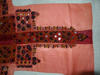 Embroidered Blouse-Front(Gaj)From Nindo Shehr,Sindh Provision of Pakistan. India.silk lined with cotton,silk embroidery with mirrors(DSC02086 New).                  