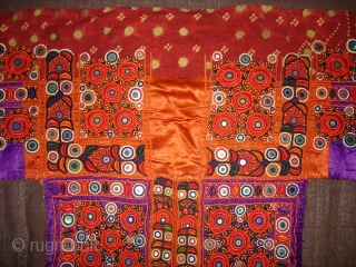 Embroidered Blouse-Front(Gaj)From Nindo Shehr,Sindh Provision of Pakistan. India.silk lined with cotton,silk embroidery with mirrors(DSC04148 New).                  