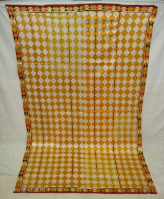 Phulkari(Bagh)From West(Pakistan)Punjab. India.Fine Work with Panchrangi Border Design,Floss silk on hand spun cotton ground cloth(DSC03531 New).                 