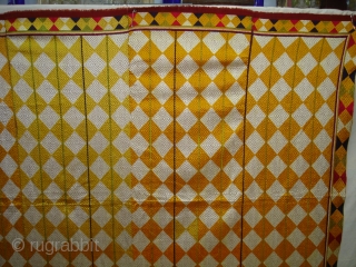 Phulkari(Bagh)From West(Pakistan)Punjab. India.Fine Work with Panchrangi Border Design,Floss silk on hand spun cotton ground cloth(DSC03531 New).                 