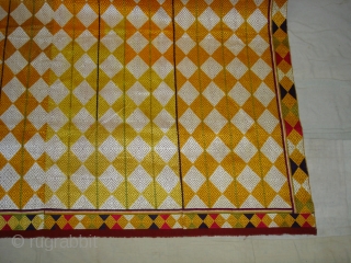 Phulkari(Bagh)From West(Pakistan)Punjab. India.Fine Work with Panchrangi Border Design,Floss silk on hand spun cotton ground cloth(DSC03531 New).                 