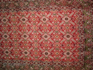 Ceremonial Patola Cloth,Silk,Double Ikat,its size is 95cm X 310cm.Probably,Patan,Gujarat.India.Early 18th Century.Perfect Condition.Rare to find Small Size Patola(DSC02749 New).               