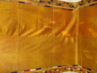 Phulkari From West(Pakistan)Punjab.India.known As Vari-Da-Bagh,Very Rare influence of Multi-colour Side border(DSC01065 New).                     