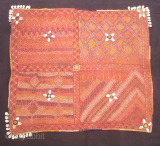 Banjara Darani(Quilted Mat)From Madhiya Pradesh India.Its size is 68cmX76cm(DSC01347 New).                       