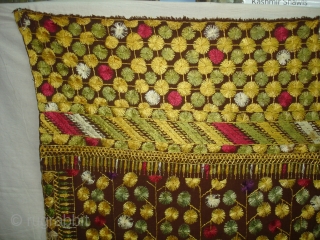 Chamba Phulkari From Hill Area of Himachal Pradesh. India. Known as Chamba Phulkari. C.1900 (DSC04842 New).                 