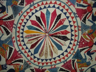 Marriage Canopy From Saurashtra Region of Gujarat India.Its size is 215x 215cm.Circa 1900(DSC02023).                    