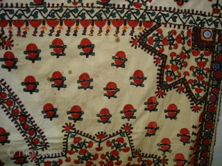 Abochhini Bridal Shawl From Tharparkar Region of Sindh Pakistan.C.1900.Its size is 136cmX210cm.very Rare Abochhini(DSC05144 New).                  