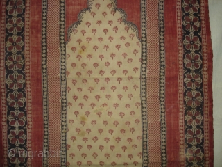 Prayer Arch Kalimkari From Kutch Gujarat.India.Khadi Cotton cloth. 19th Century.Its size is 80cm X130cm.(DSC01650 New)                  