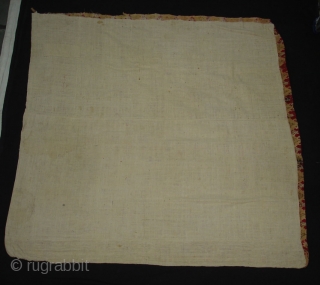 Early Block Print Chakla(Cotton Khadi)From Rajasthan,India.Its size is 92x92cm(DSC09529 New).                       