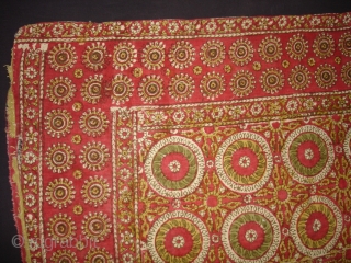 Early Block Print Chakla(Cotton Khadi)From Rajasthan,India.Its size is 84x92cm(DSC09537 New).                       