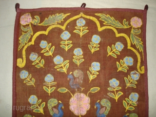 Tree of Life(Cotton Khadi)From Gujarat India.Painted and Printed with polychrome pigments.Its size is 48cmx92cm(DSC04981New).                   