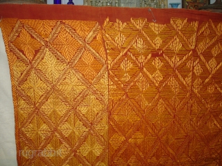 Phulkari From West(Pakistan)Punjab.India.known As Vari-Da-Bagh,very Rare influence of Different Design Vari-Da-Bagh(DSC08756 New).                     