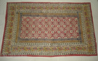 Saudagiri Block Print(Cotton Khadi)From Gujarat,India.Its size is 128cmx208cm(DSC00153 New).                        