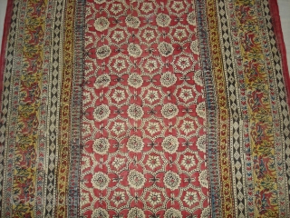 Saudagiri Block Print(Cotton Khadi)From Gujarat,India.Its size is 128cmx208cm(DSC00153 New).                        