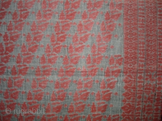 Jamdani Finest Muslin Cotton Sari, From Dhaka District of Bangladesh.North-East India. Jamdani was originally known as Dhakai named after the city of Dhaka, Jamdani is Persian deriving name from 'Jam', meaning flower,  ...