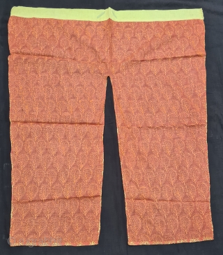 An Very Rare Real Gold Block Varak Print Trouser For Shrinathji, From the Deccan Region of  South India. India. Real Gold Varak Print on the Cotton Mulmul Cloth, These are made to  ...